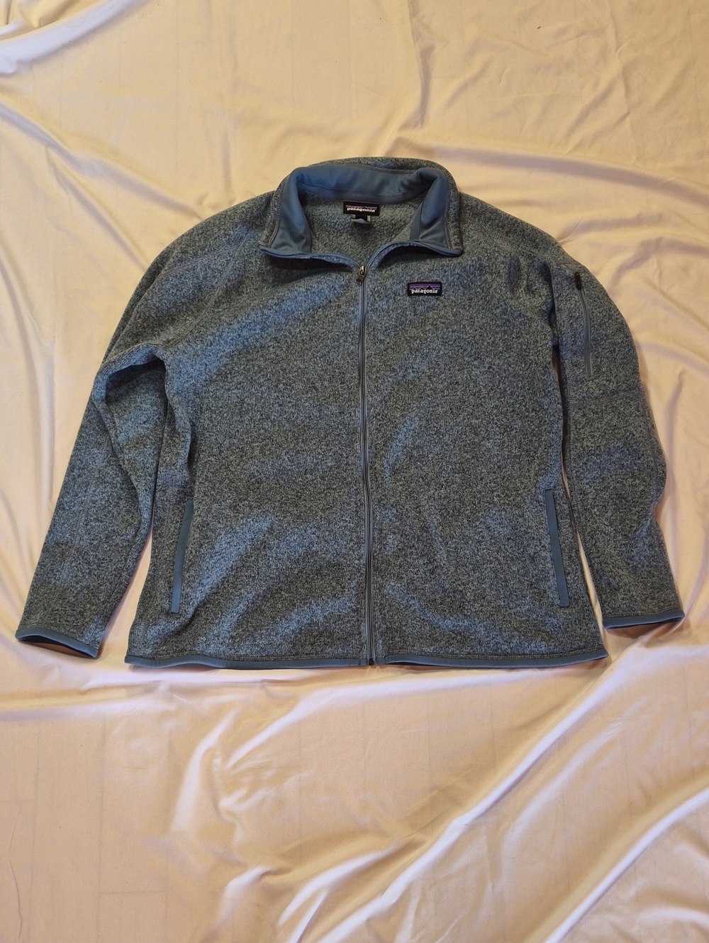 Patagonia Better Sweater Men's Heathered Slate Blue Full-Zip Fleece Jacket